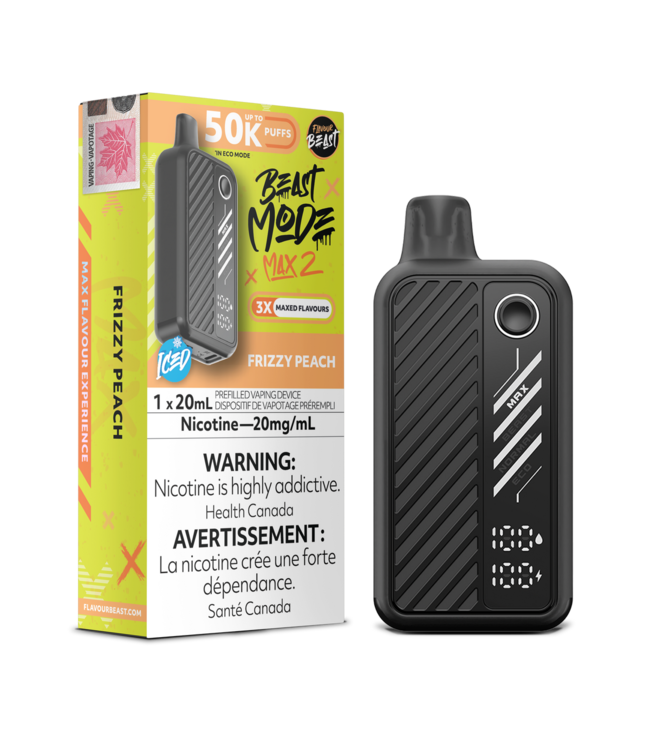 FLAVOUR BEAST BEAST MODE MAX 2 50K - Frizzy Peach 20 mg - ON