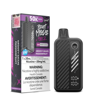Flavour Beast Beast Mode Max 2 50K FLAVOUR BEAST BEAST MODE MAX 2 50K - Groovy Grape Passionfruit 20 mg - ON