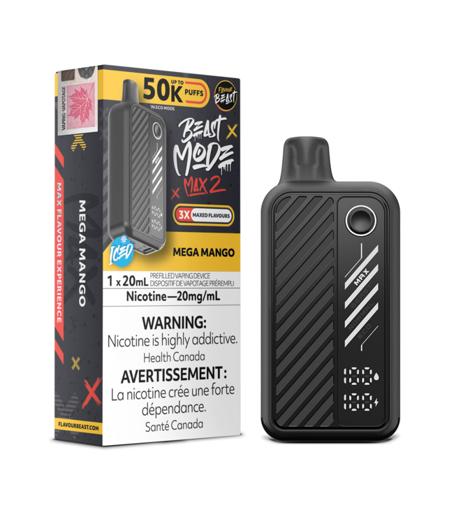 FLAVOUR BEAST BEAST MODE MAX 2 50K - Mega Mango 20 mg - ON