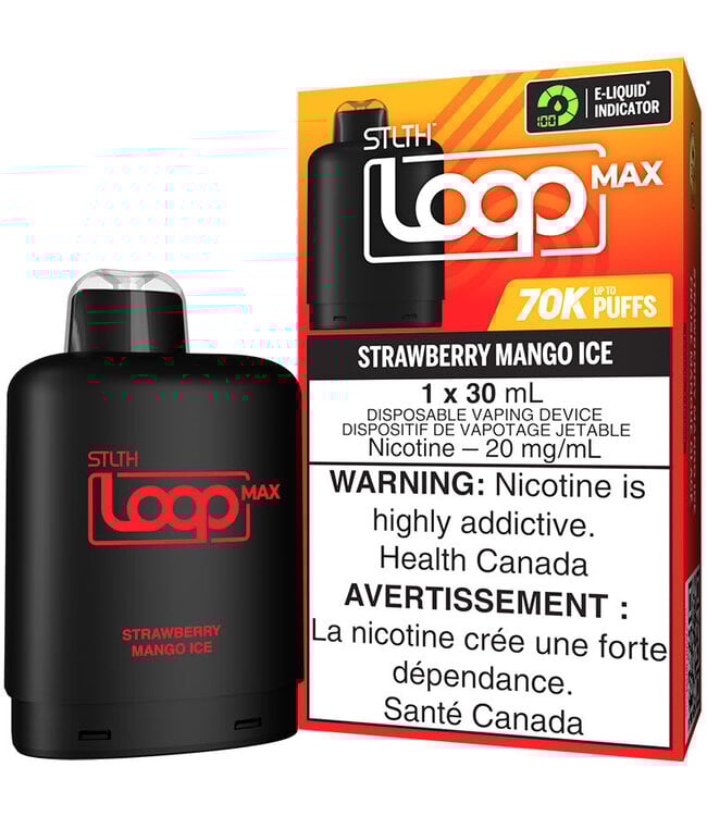 LOOP MAX 70K - Strawberry Mango Ice - 20 mg Disposable Vape Pod - ON