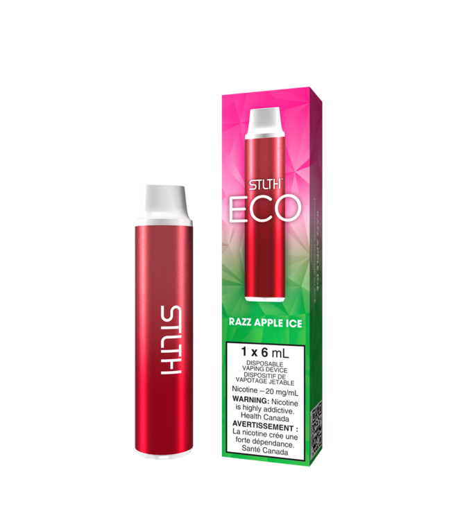 STLTH ECO 1600 - Razz Apple Ice 20 mg Disposable Vape - ON