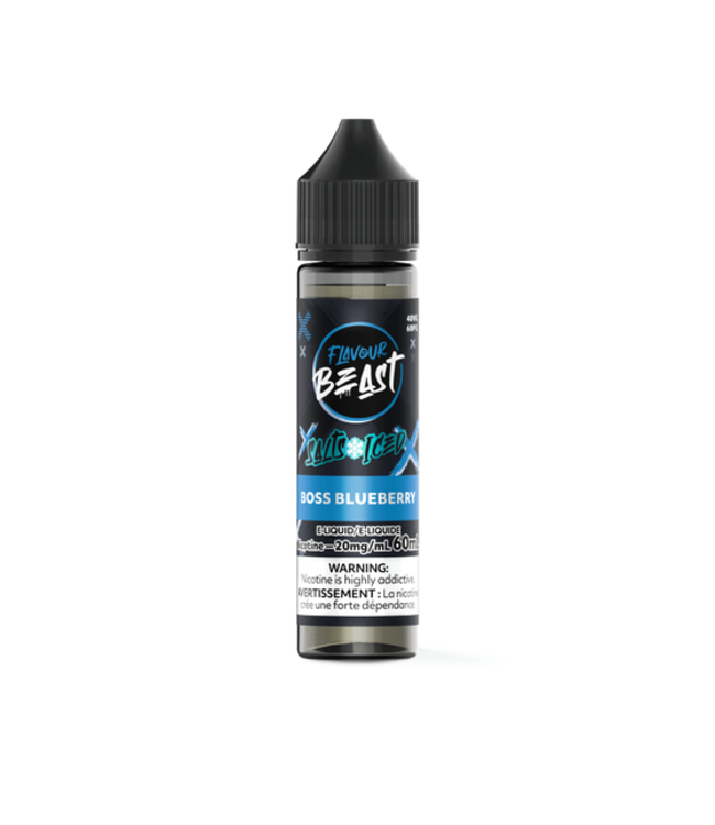 FLAVOUR BEAST SALT 60 mL - Boss Blueberry Iced - 20 mg - ON