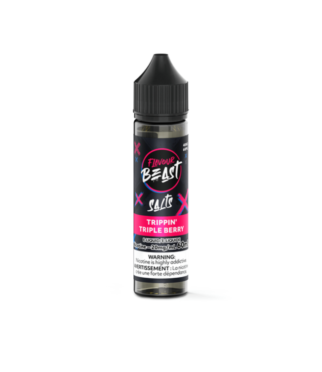 FLAVOUR BEAST SALT 60mL - Trippin' Triple Berry - 20 mg - ON