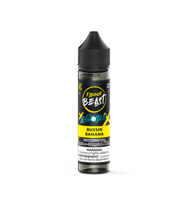FLAVOUR BEAST SALT 60mL - Bussin' Banana Iced - 20 mg - ON