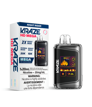 KRAZE HD MEGA KRAZE HD MEGA 20K - Night Rider 20 mg - ON
