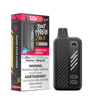 Flavour Beast Beast Mode Max 2 50K FLAVOUR BEAST BEAST MODE MAX 2 50K - Ragin' Razz Mango 20 mg - ON
