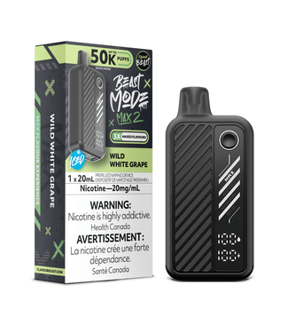 Flavour Beast Beast Mode Max 2 50K FLAVOUR BEAST BEAST MODE MAX 2 50K - Wild White Grape 20 mg - ON