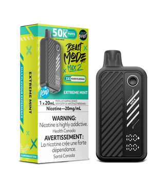 Flavour Beast Beast Mode Max 2 50K FLAVOUR BEAST BEAST MODE MAX 2 50K - Extreme Mint 20 mg - ON
