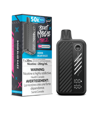 Flavour Beast Beast Mode Max 2 50K FLAVOUR BEAST BEAST MODE MAX 2 50K - Bomb Blue Razz 20 mg - ON