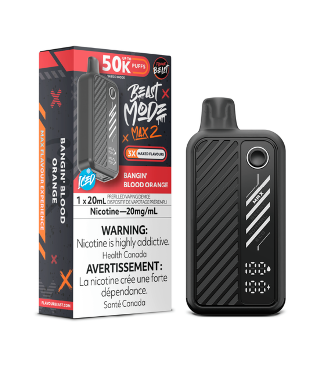 FLAVOUR BEAST BEAST MODE MAX 2 50K - Bangin' Blood Orange 20 mg - ON