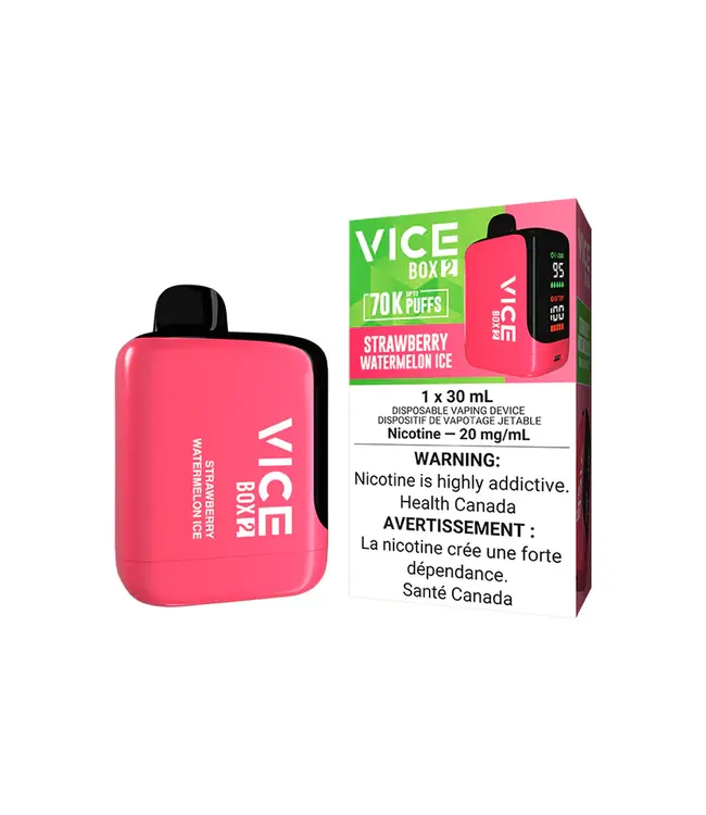 VICE BOX 2 70K - Strawberry Watermelon Ice 20 mg Disposable Vape - ON