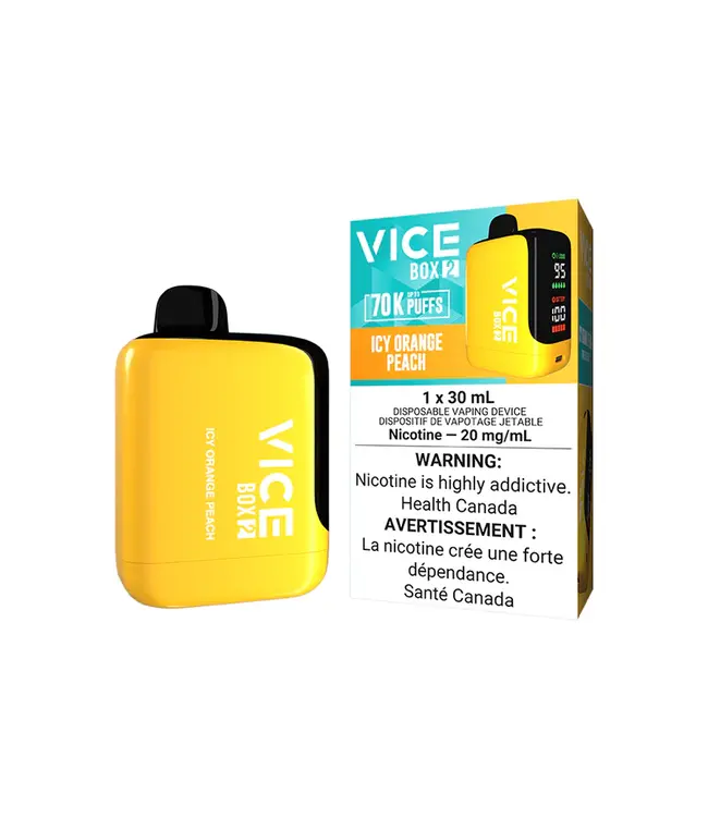 VICE BOX 2 70K - Icy Orange Peach 20 mg Disposable Vape - ON