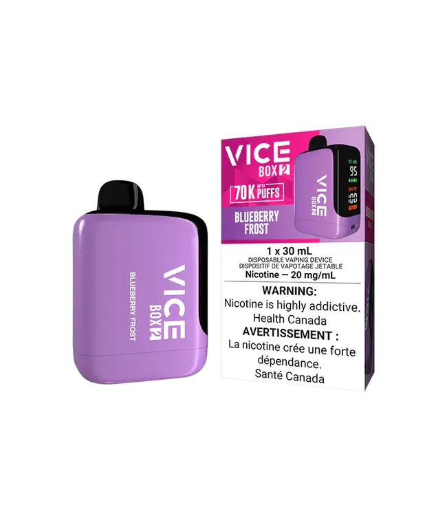 VICE BOX 2 70K - Blueberry Frost 20 mg Disposable Vape - ON