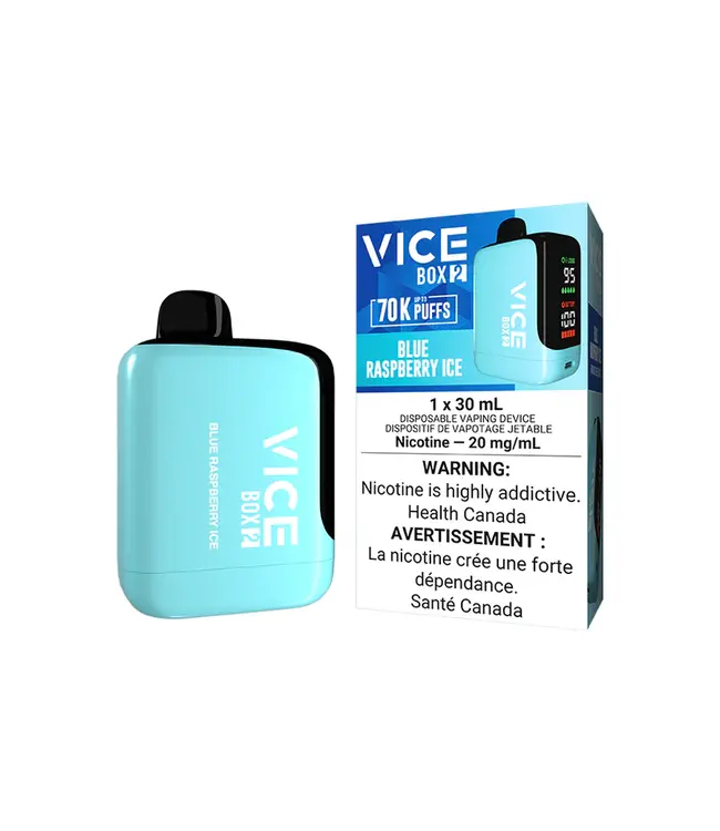 VICE BOX 2 70K - Blue Raspberry Ice 20 mg Disposable Vape - ON