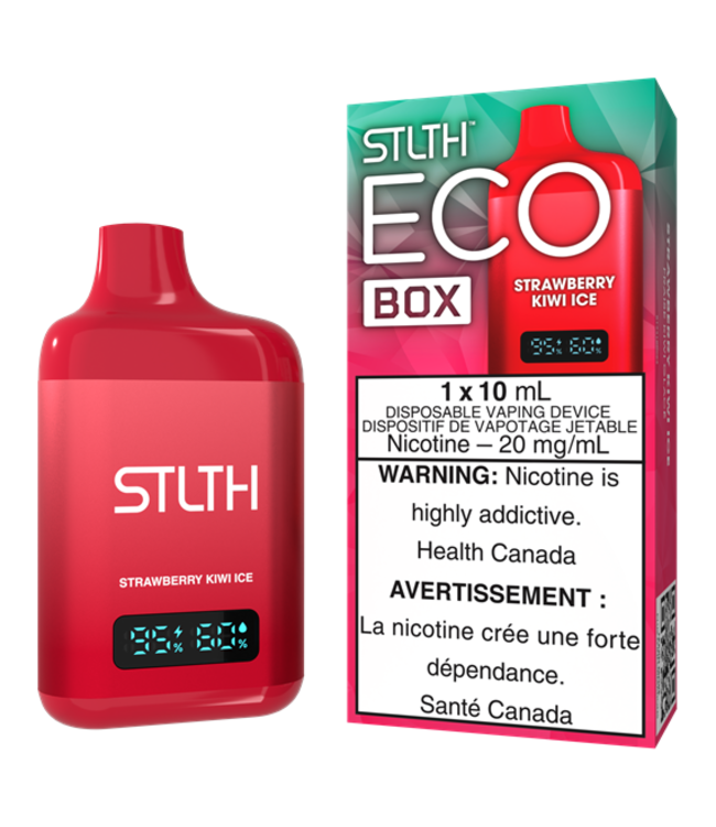 STLTH ECO BOX - Strawberry Kiwi Ice 20 mg Disposable Vape - ON