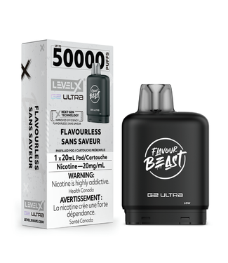 Level X Boost G2 Ultra 50K LEVEL X BOOST G2 ULTRA 50K - FLAVOUR BEAST - Flavourless - 20 mg - ON