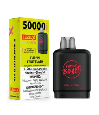 Level X Boost G2 Ultra 50K LEVEL X BOOST G2 ULTRA 50K - FLAVOUR BEAST - Flippin' Fruit Flash - 20 mg - ON