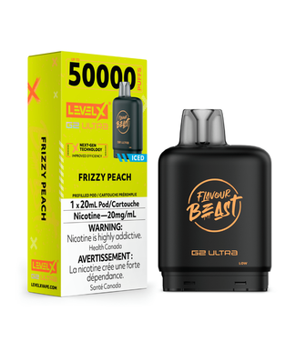 Level X Boost G2 Ultra 50K LEVEL X BOOST G2 ULTRA 50K - FLAVOUR BEAST - Frizzy Peach Iced - 20 mg - ON