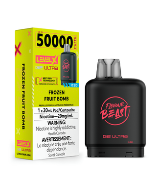 Level X Boost G2 Ultra 50K LEVEL X BOOST G2 ULTRA 50K - FLAVOUR BEAST - Frozen Fruit Bomb Iced - 20 mg - ON