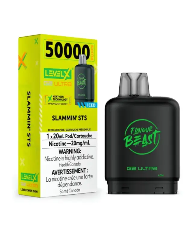 Copy of LEVEL X BOOST G2 ULTRA 50K - FLAVOUR BEAST - Sic Strawberry - 20 mg - ON
