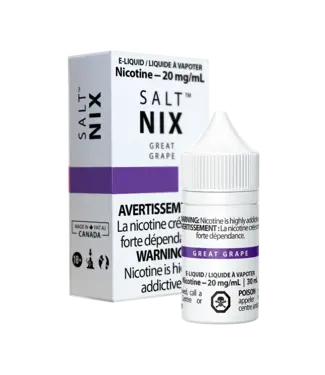 Vaporus NIX SALT NIX - Great Grape E-Liquid - CLEARANCE