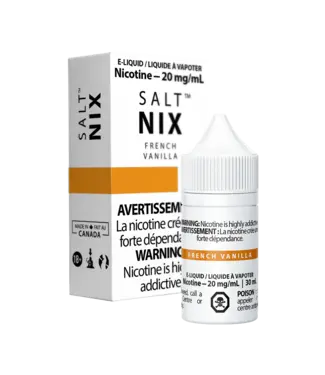 Vaporus NIX SALT NIX - French Vanilla E-Liquid - CLEARANCE