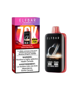ELF BAR MOONNIGHT 70K Watermelon Ice 20 mg Disposable Vape - ON