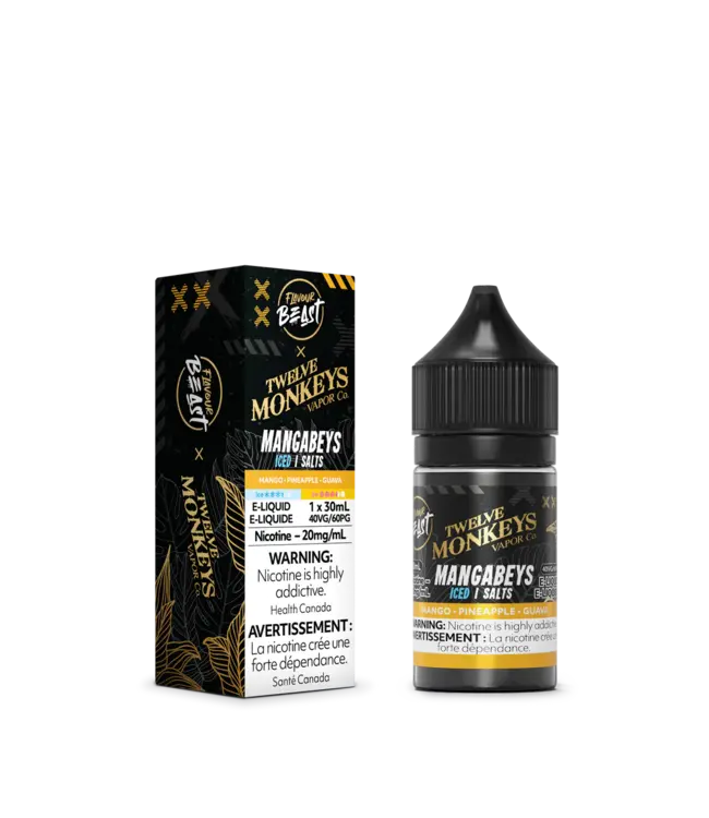 FLAVOUR BEAST x 12 MONKEYS SALT - Mangabeys Iced - 20 mg E-Liquid - ON