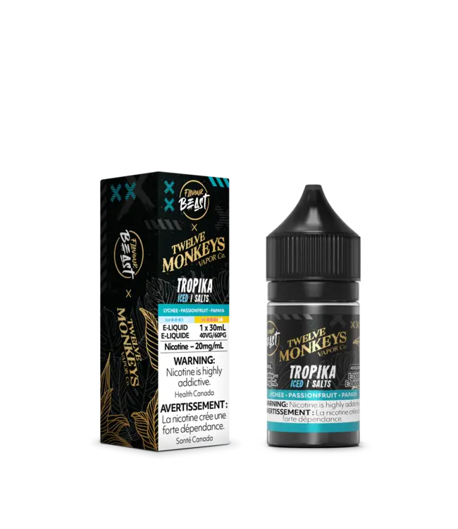 FLAVOUR BEAST x 12 MONKEYS SALT - Tropika Iced - 20 mg E-Liquid - ON