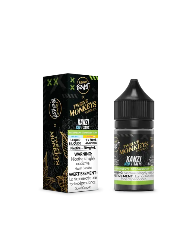FLAVOUR BEAST x 12 MONKEYS SALT - Kanzi Iced - 20 mg E-Liquid - ON
