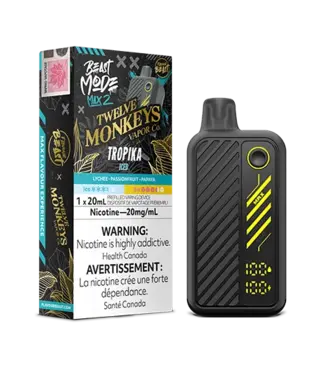 FLAVOUR BEAST BEAST MODE MAX 2 x 12 MONKEYS 50K Tropika Iced 20 mg Disposable Vape - ON