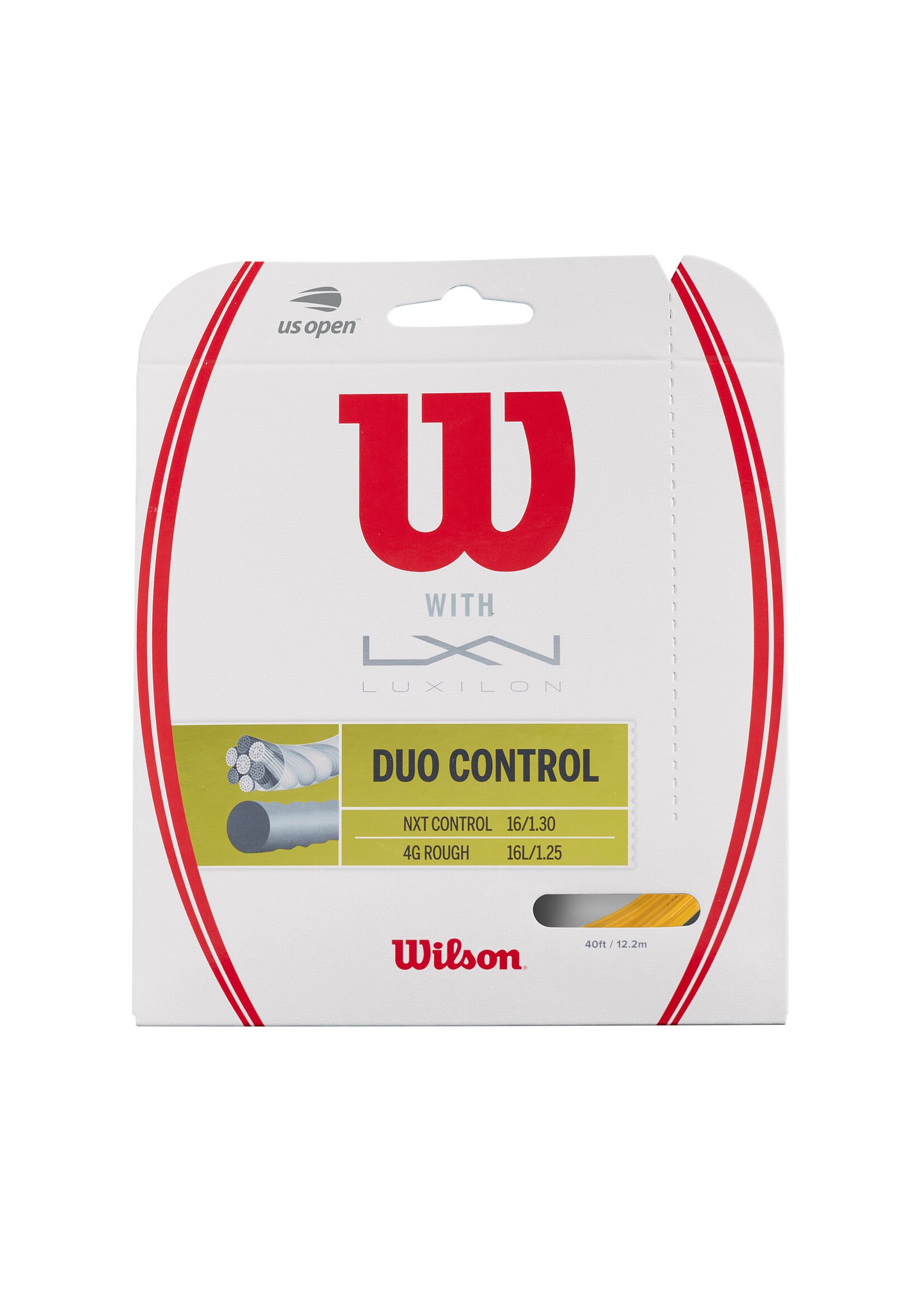 Wilson Wilson Duo Control Corda de Tênis NXT Control + 4G Rough