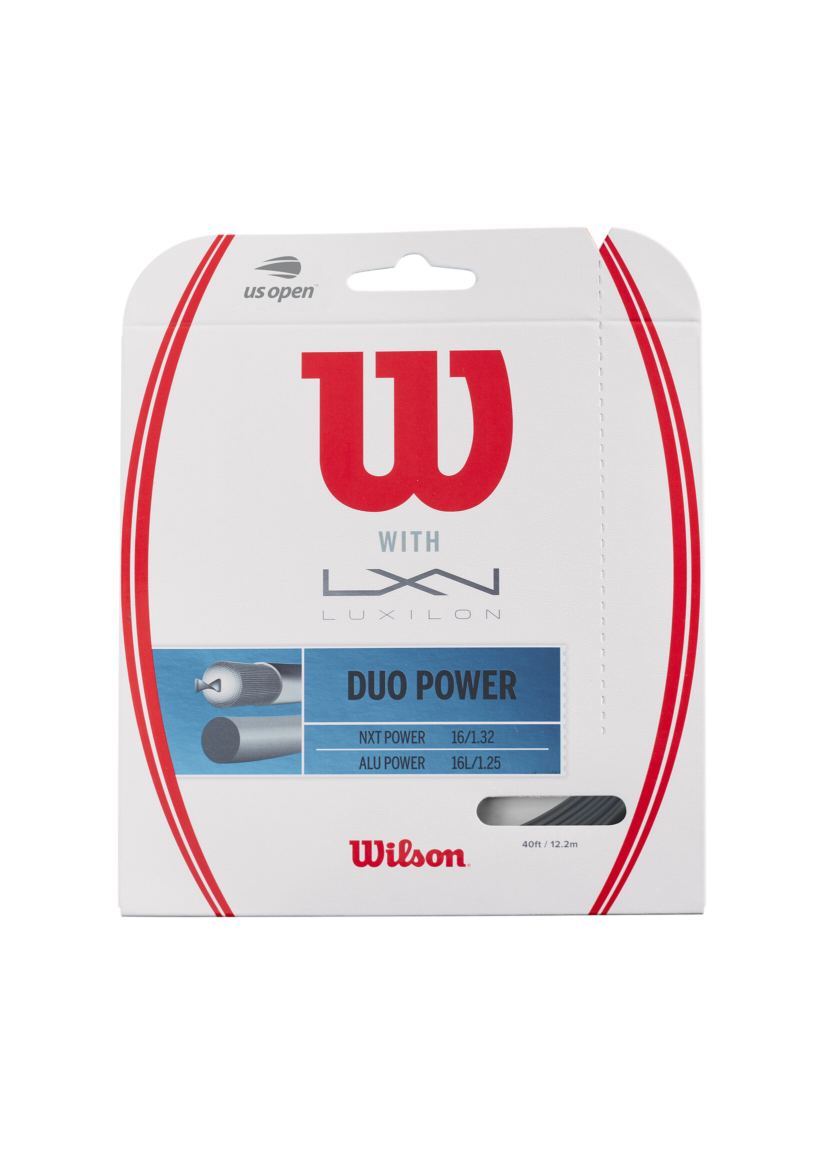 Wilson Wilson Duo Power Corda de Tênis NXT Power 16 + Alu Power 17