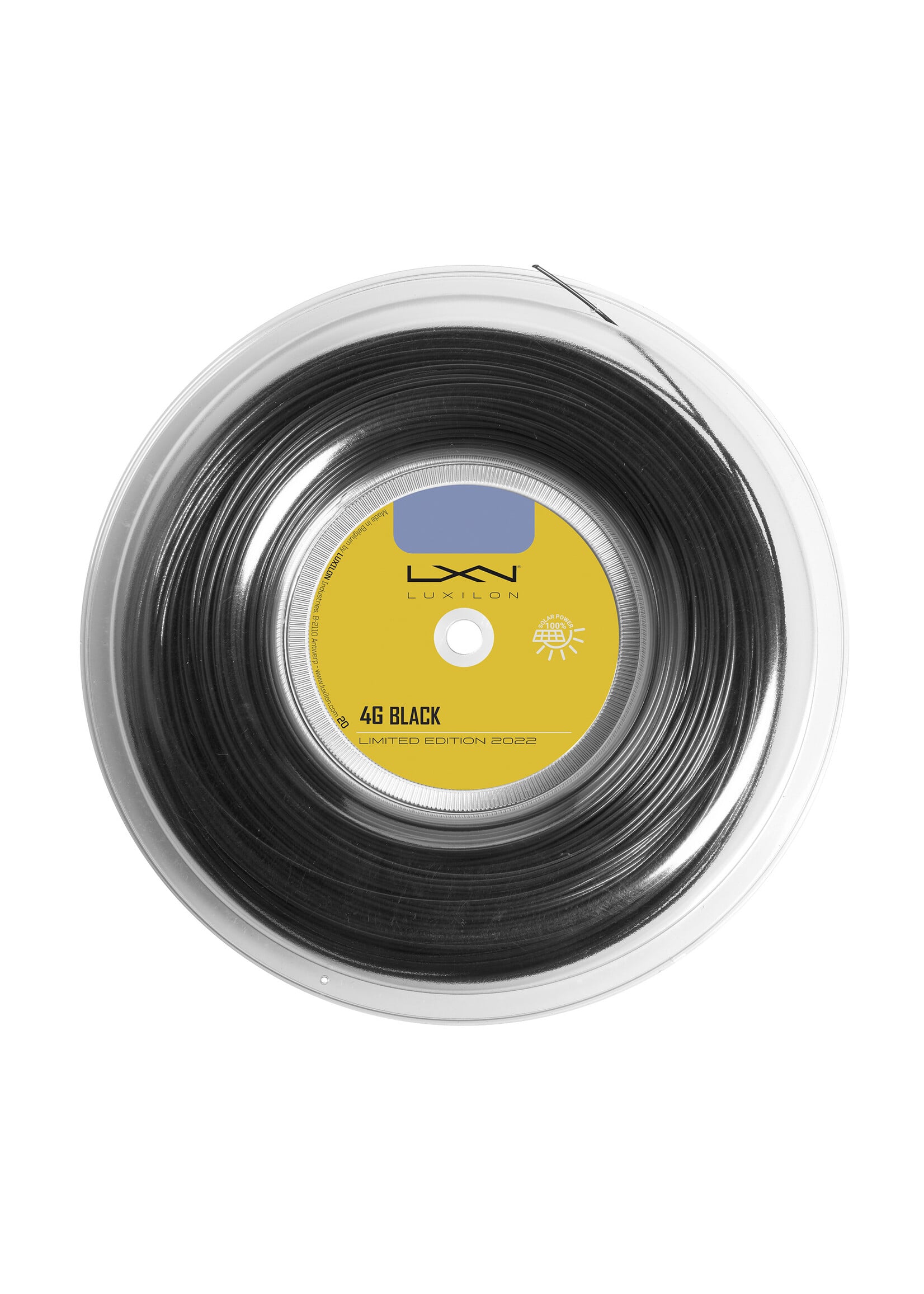Luxilon Luxilon 4G Rolo de Corda de Tênis Preto 125/17