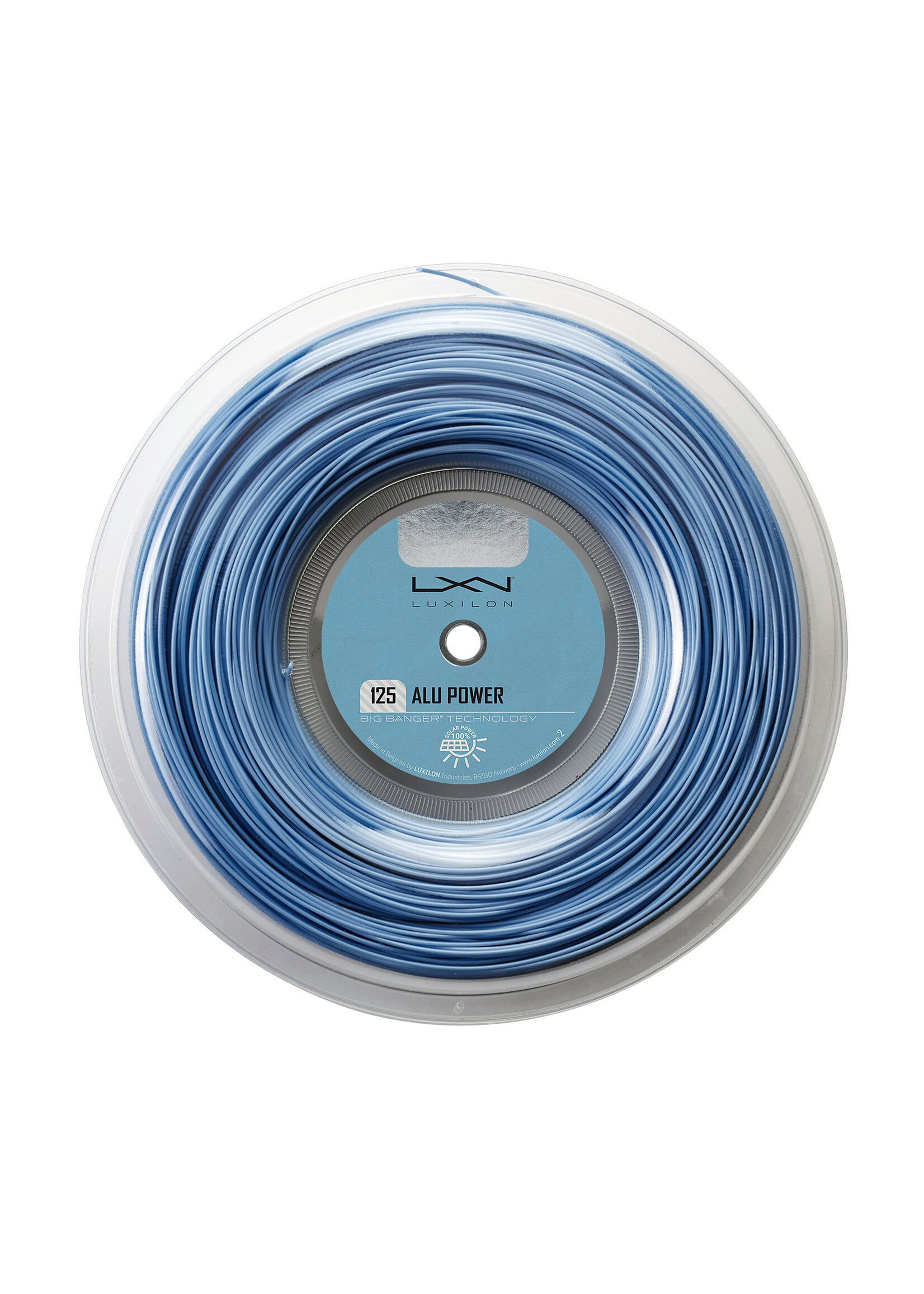 Luxilon Luxilon Alu Power Rollo de Cuerda de Tenis Azul Hielo 125/17