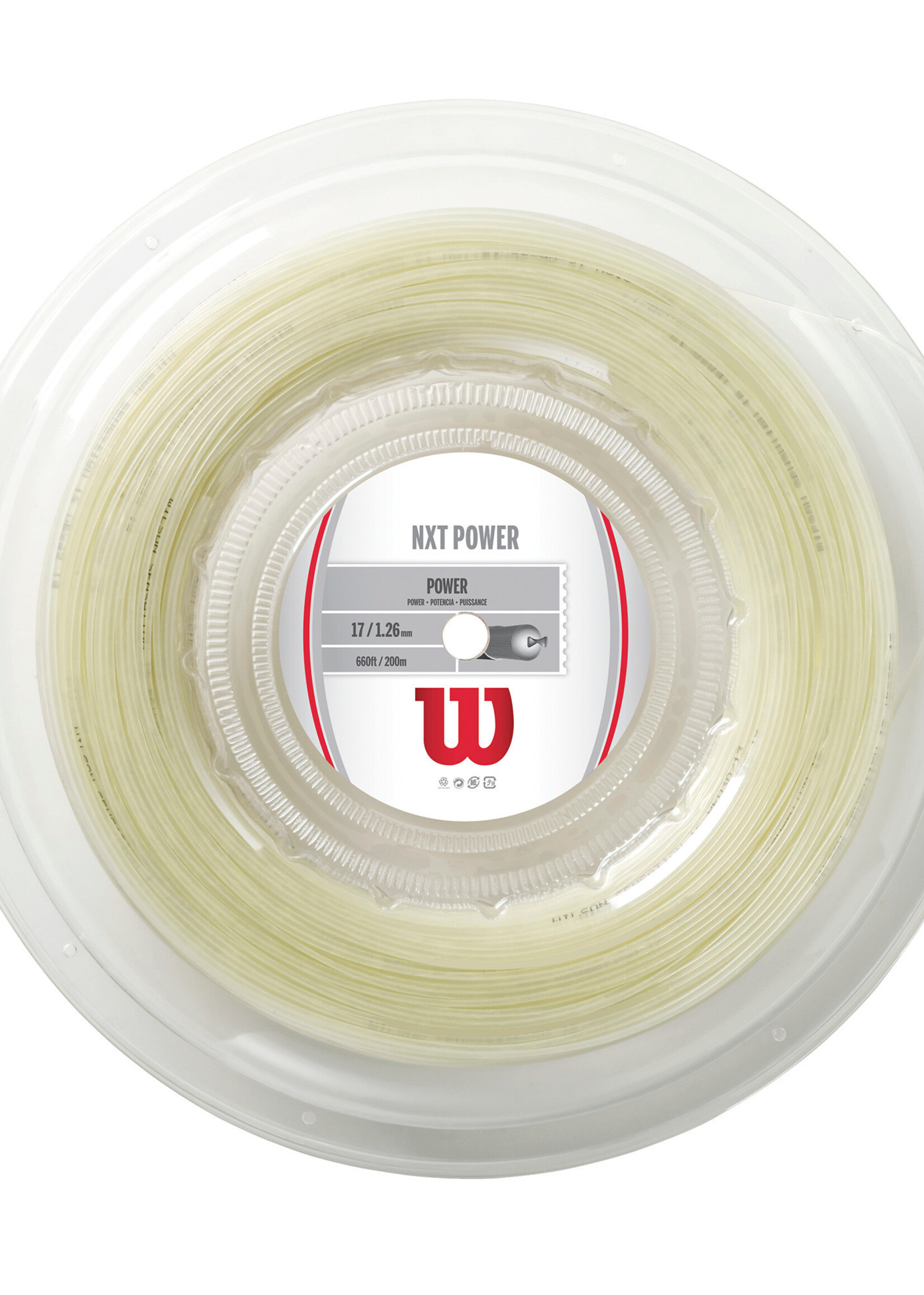 Wilson Wilson NXT Power 200m Tennis String Reel Natural 125/17