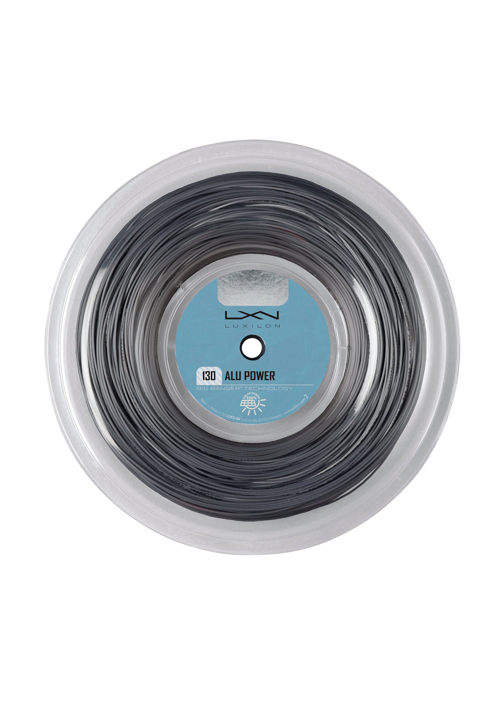 Luxilon Luxilon Alu Power Rollo de Cuerda de Tenis Plateado 130/16