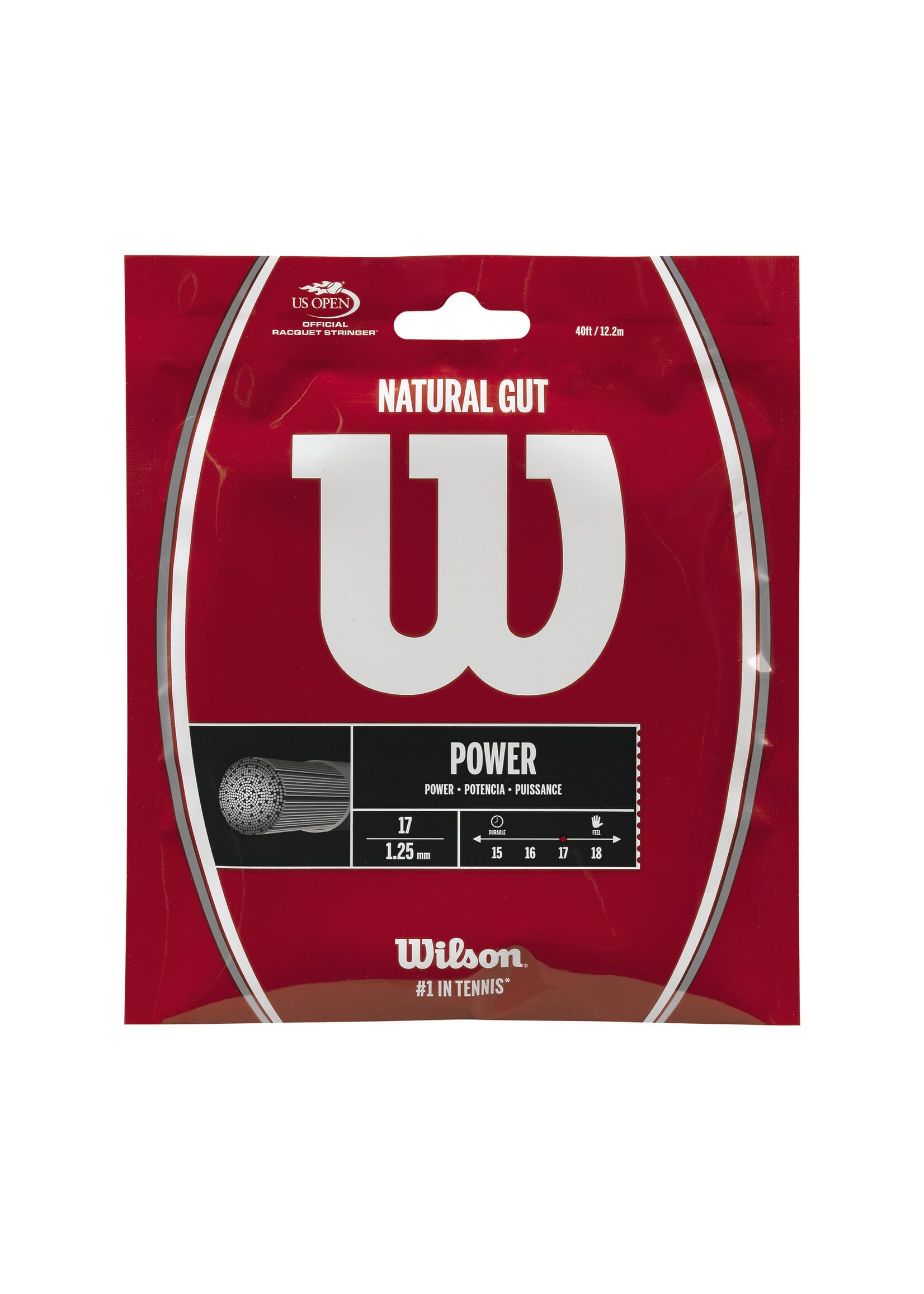 Wilson Wilson Natural Gut Cuerda de Tenis 125/17