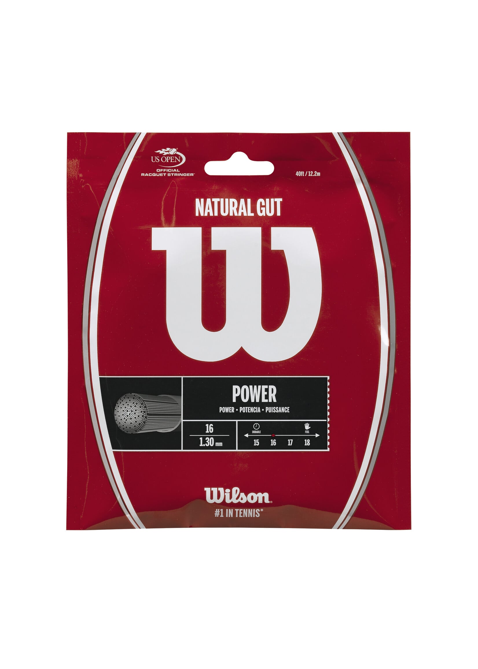 Wilson Wilson Natural Gut Cuerda de Tenis 130/16