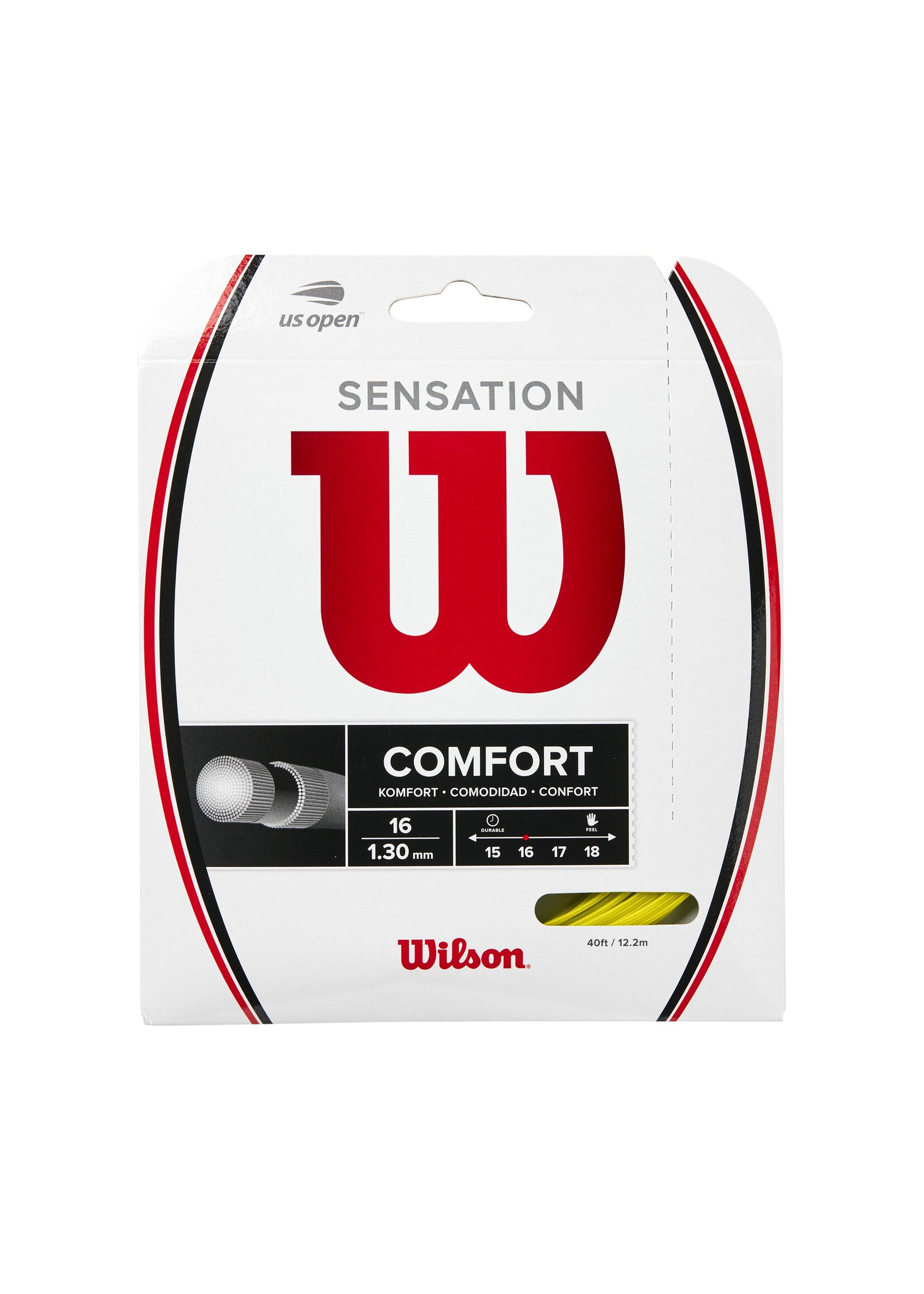 Wilson Wilson Sensation Cuerda de Tenis Amarillo 130/16