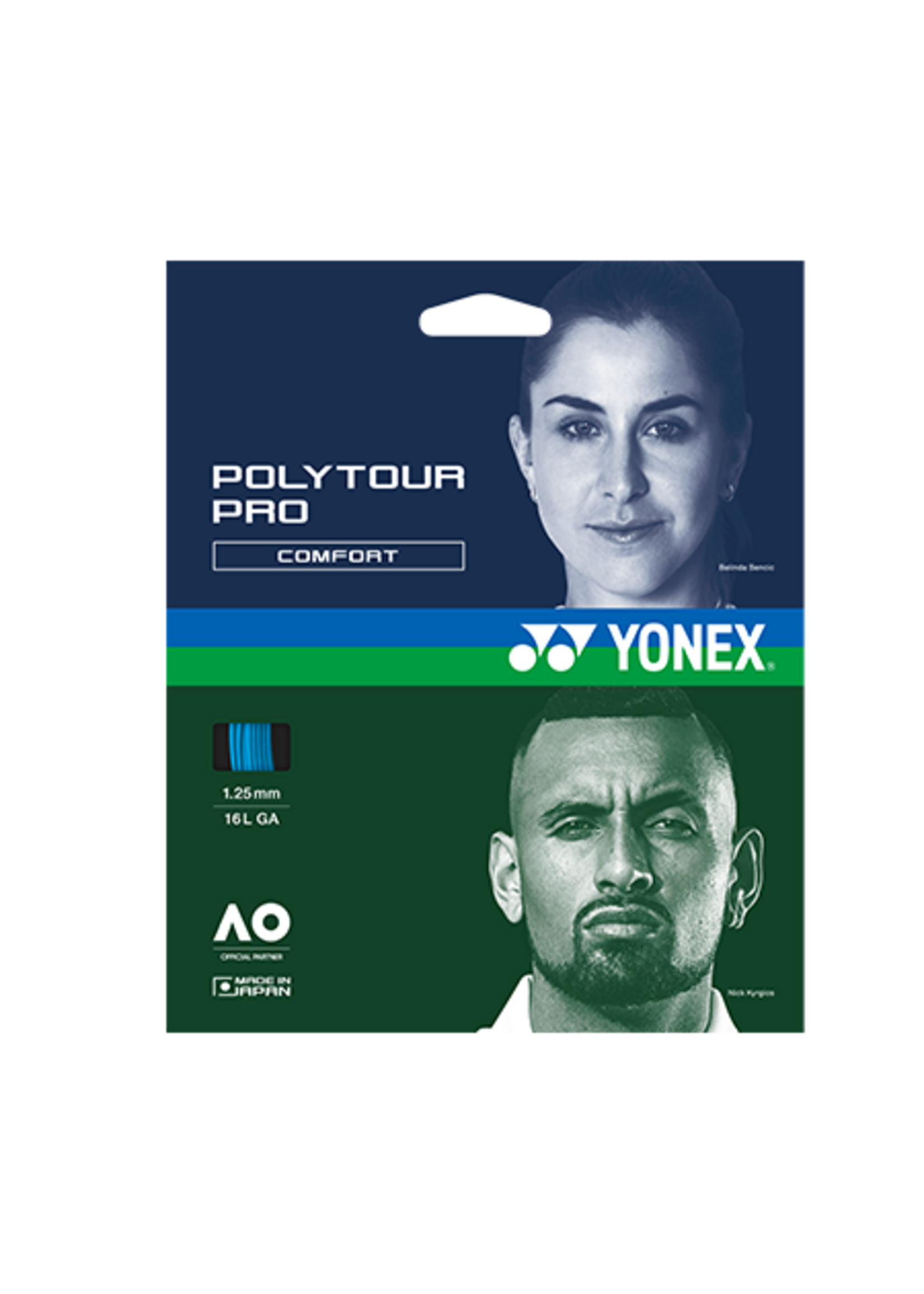Yonex Yonex Polytour Pro Corda de Tênis Azul 125/16L