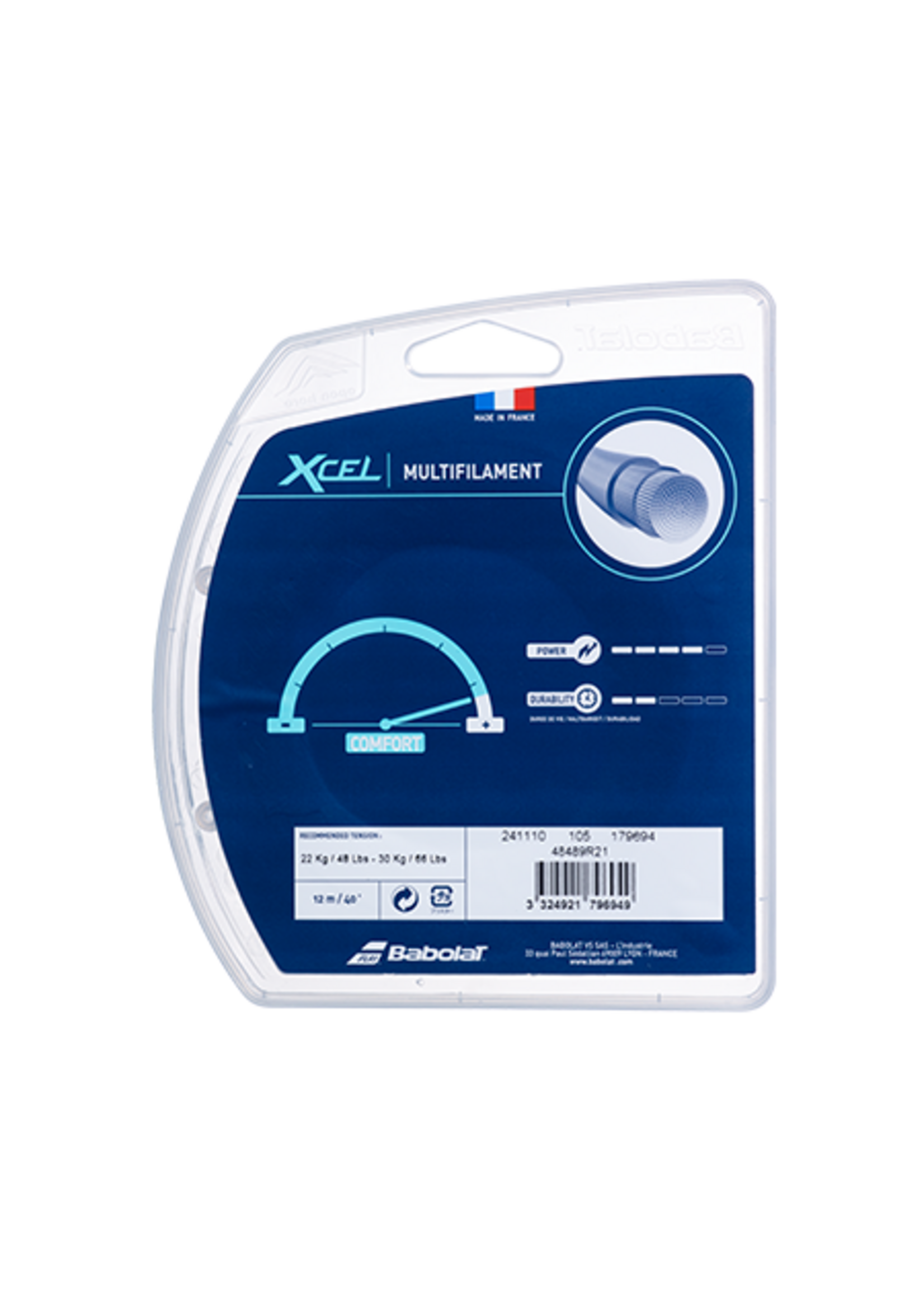 Babolat Babolat XCel Corda de Tênis Azul 125/17