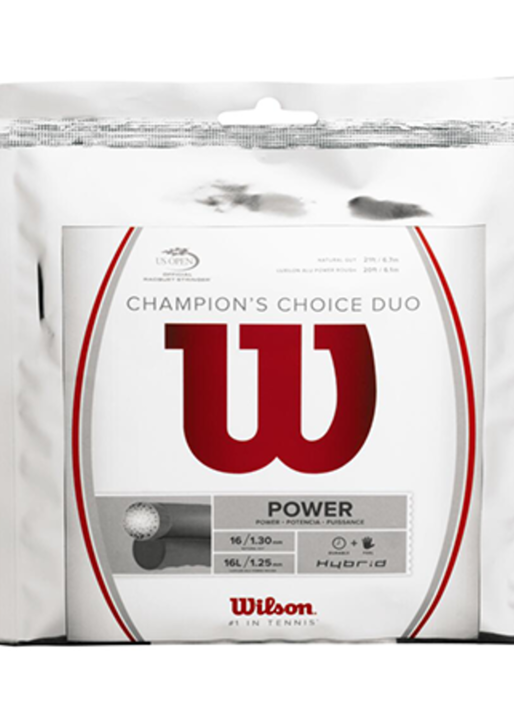 Wilson Wilson Champion's Choice Duo Natural Gut 130 + Alu Power Rough 125 Tennis String