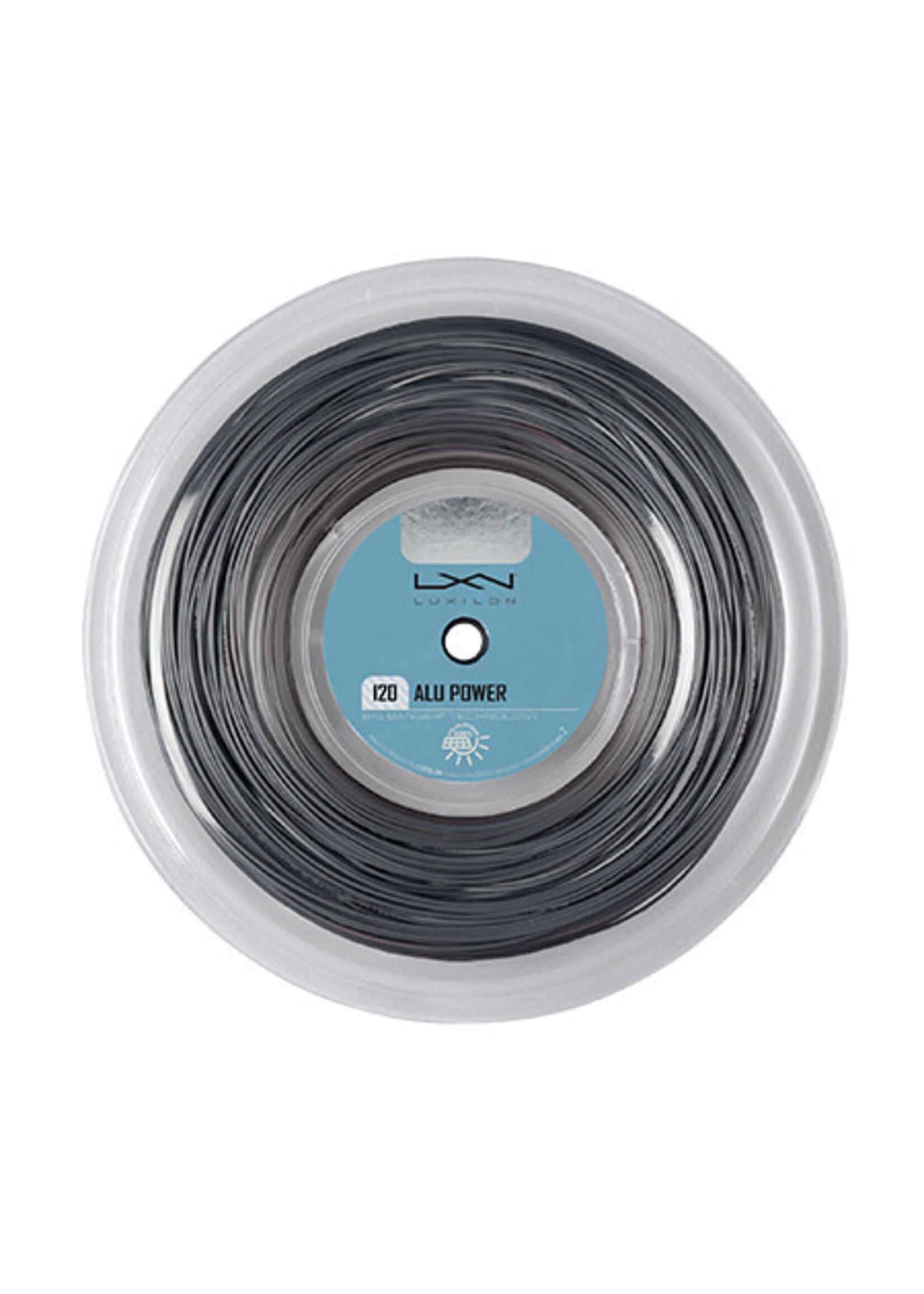 Luxilon Luxilon Alu Power Rollo de Cuerda de Tenis Plateado 120/18