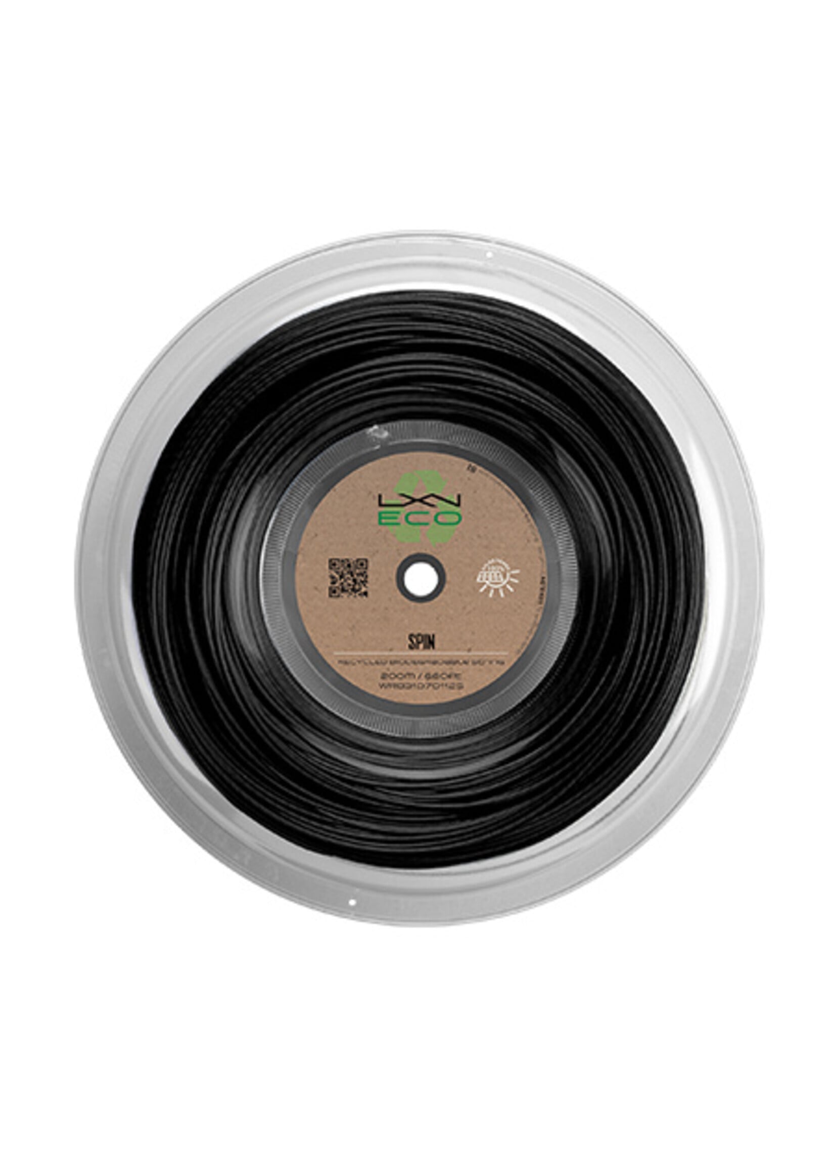 Luxilon Luxilon Eco Spin Rolo de Corda de Tênis Preto 125/17