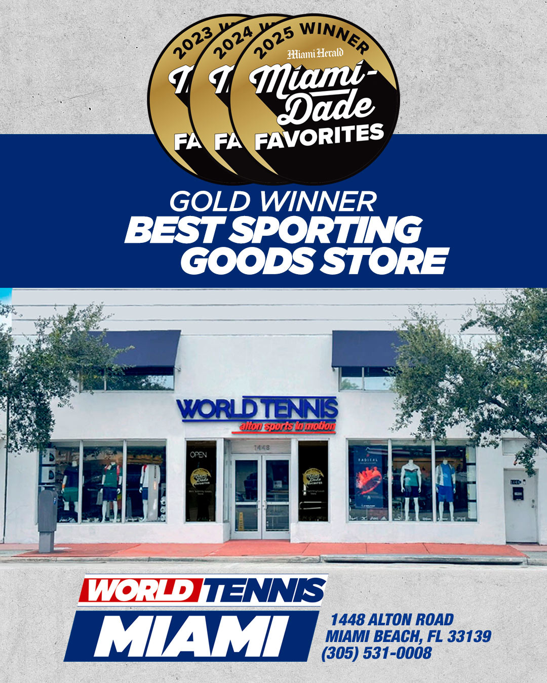 2025-2024-2023 Miami Dade Favorite Sporting Goods Store, by Miami Herald