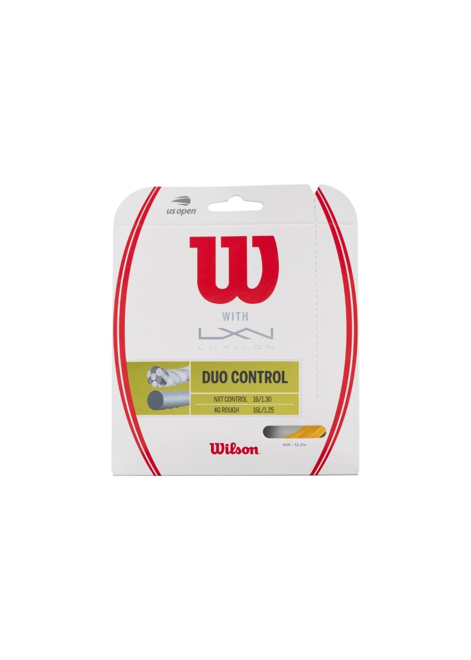 Wilson Wilson Duo Control Corda de Tênis NXT Control + 4G Rough