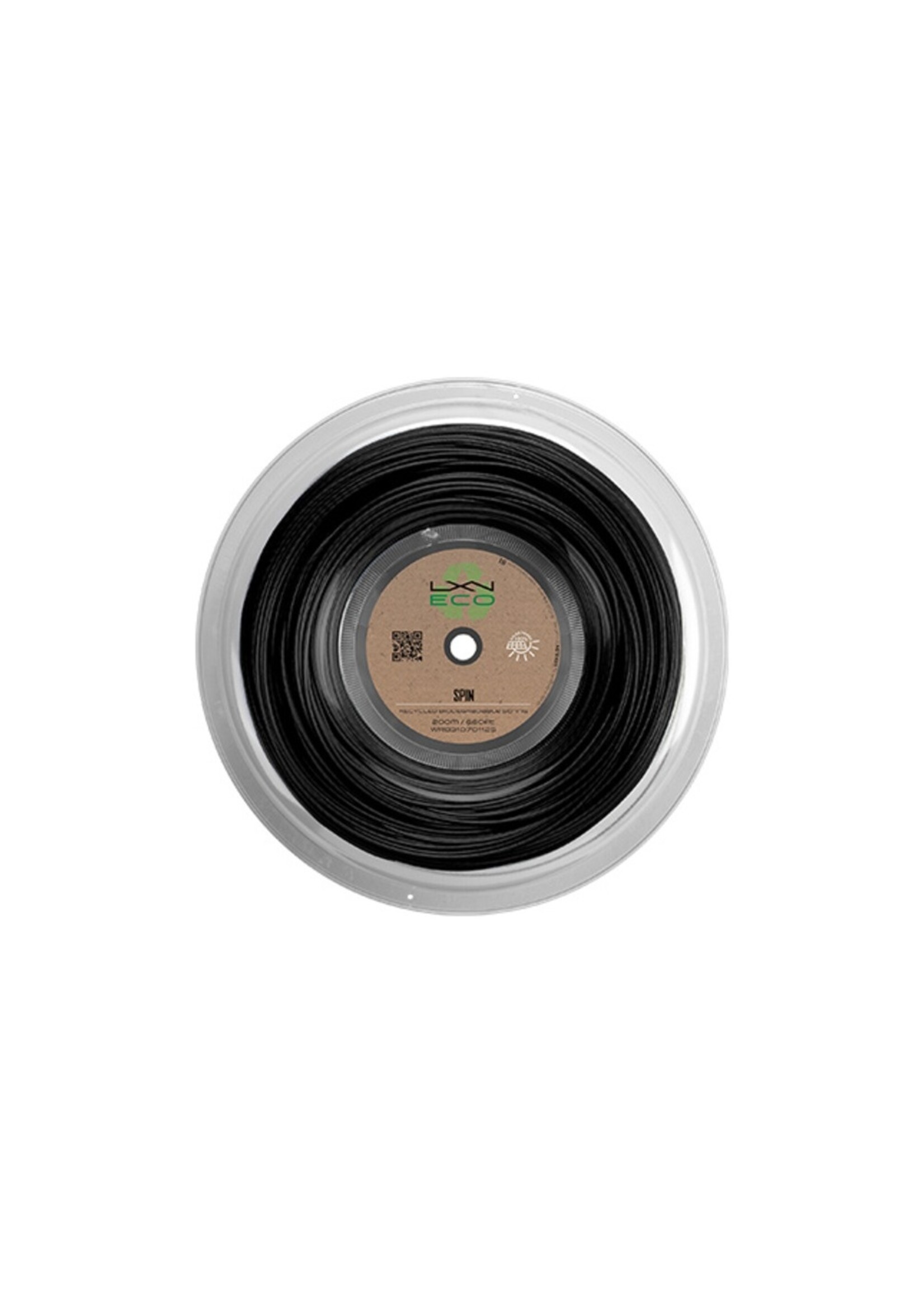 Luxilon Luxilon Eco Spin Rollo de Cuerda de Tenis Negro 125/17