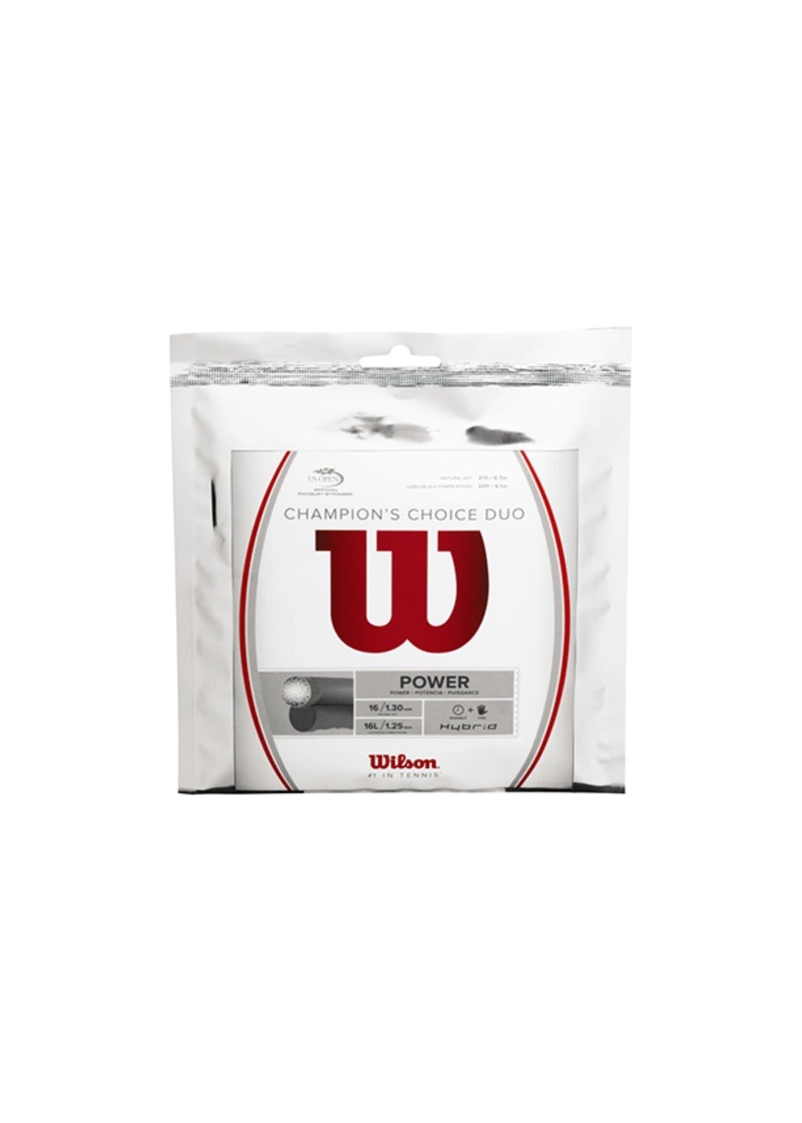 Wilson Wilson Champion's Choice Duo Tennis String Natural Gut 130 + Alu Power Rough 125