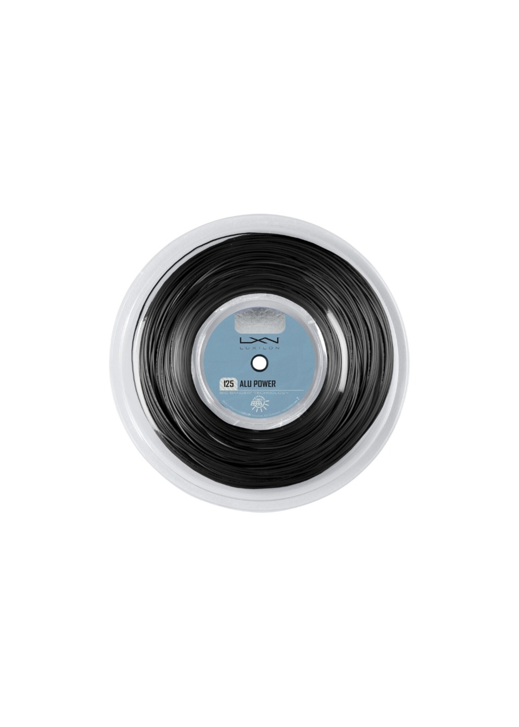 Luxilon Luxilon Alu Power Rollo de Cuerda de Tenis Negro 125/17